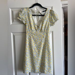 Sundae Muse lemon mini dress